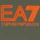 Ea7 T-Shirt Logo Spruzzato Verde Bambino