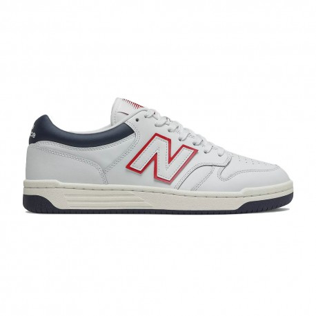 New Balance Bb480 Lea Bianco Blu Rosso - Sneakers Unisex