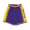 Nike Pantaloncini Basket Nba Lakers Dna 8In Viola Giallo Uomo