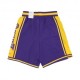 Nike Pantaloncini Basket Nba Lakers Dna 8In Viola Giallo Uomo