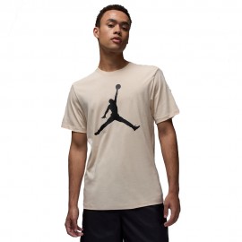 Nike Jordan T-Shirt Big Logo Beige Uomo