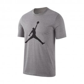 Nike Jordan T-Shirt Big Logo Grigio Uomo