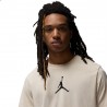 Nike Jordan T-Shirt Logo Centrale Beige Uomo
