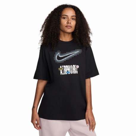 Nike T-Shirt Logo Over Nero Donna Acquista online su Sportland