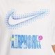 Nike T-Shirt Logo Over Bianco Donna