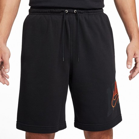 Nike Shorts French Terry Nero Uomo