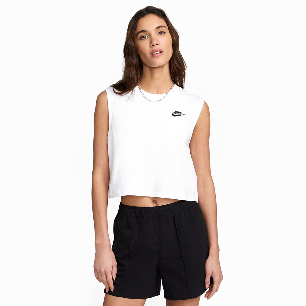 Image of Nike Crop Top Bianco Donna M