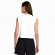 Nike Crop Top Bianco Donna