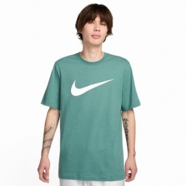 Nike T-Shirt Swoosh Verde Chiaro Uomo