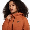 Nike Felpa Con Cerniera Tech Fleece Arancione Donna