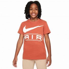 Nike T-Shirt Air Big Logo Arancione Bambina
