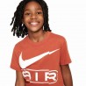 Nike T-Shirt Air Big Logo Arancione Bambina
