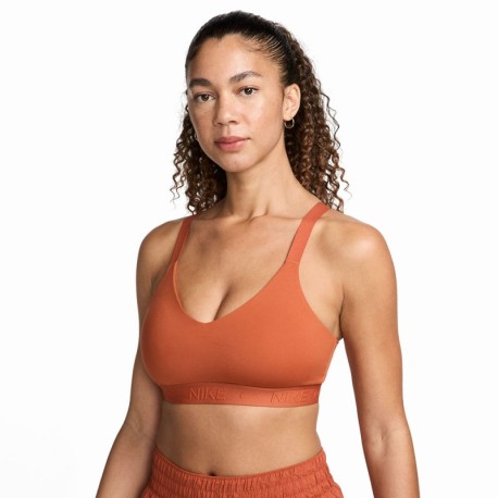 Nike Reggiseno Sportivo Indy Supporto Medio Arancione Donna