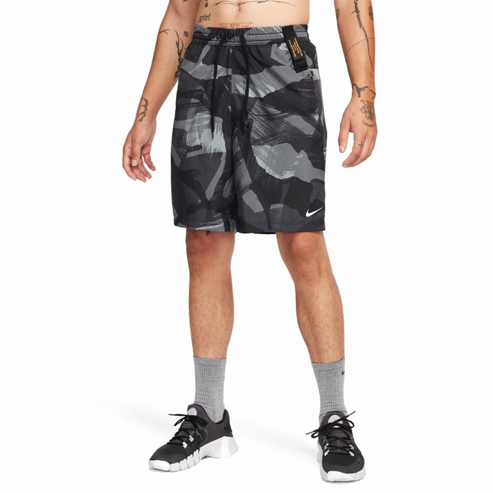 Nike Shorts Sportivi Camouflage Grigio Uomo