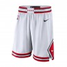 Nike Pantaloncini Basket Nba Bulls Association Bianco Rosso Uomo