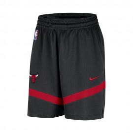 Nike Pantaloncini Basket Nba Bulls Practice Nero Rosso Uomo