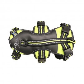 Imbracatura per cani 4 Season Broad Peak giallo lime nero
