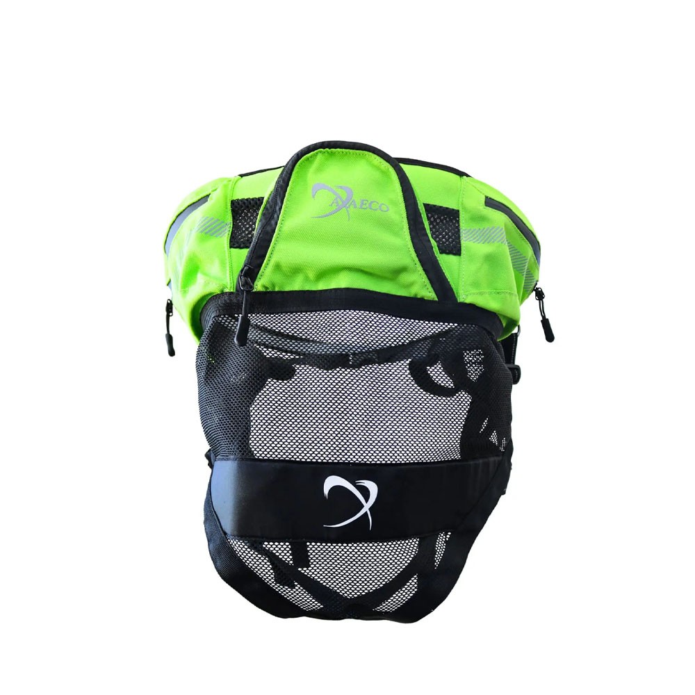 Axaeco Cintura Per Cani Explorer Nero Verde Lime TU