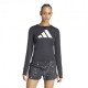 ADIDAS Maglia Running Manica Lunga Nero Bianco Donna