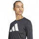 ADIDAS Maglia Running Manica Lunga Nero Bianco Donna