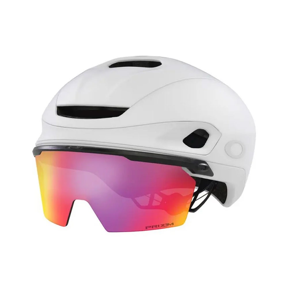 Image of Oakley Casco Bici Aro7 Matte Bianco Prizm Road M