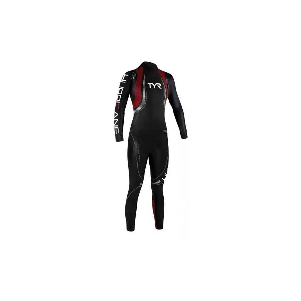 tyr muta triathlon c5 hurricane 39 neoprene black/red m/l uomo