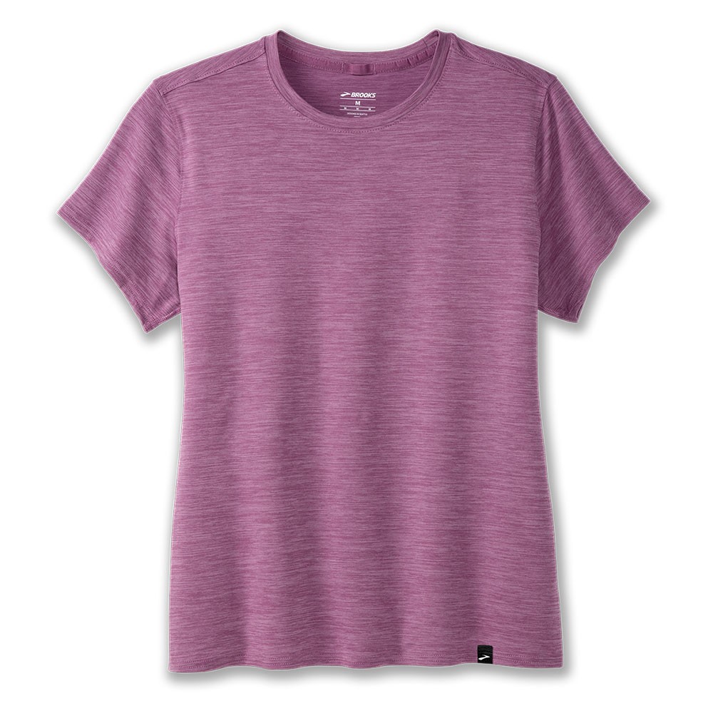 Brooks Maglia Running Luxe Htr Washed Plum Donna S