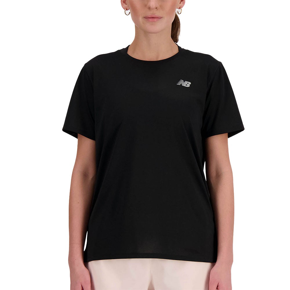 Image of New Balance Maglia Running Ss Nero Donna XS