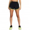 Under Armour Pantaloncini Running Fly By Nero Giallo Donna