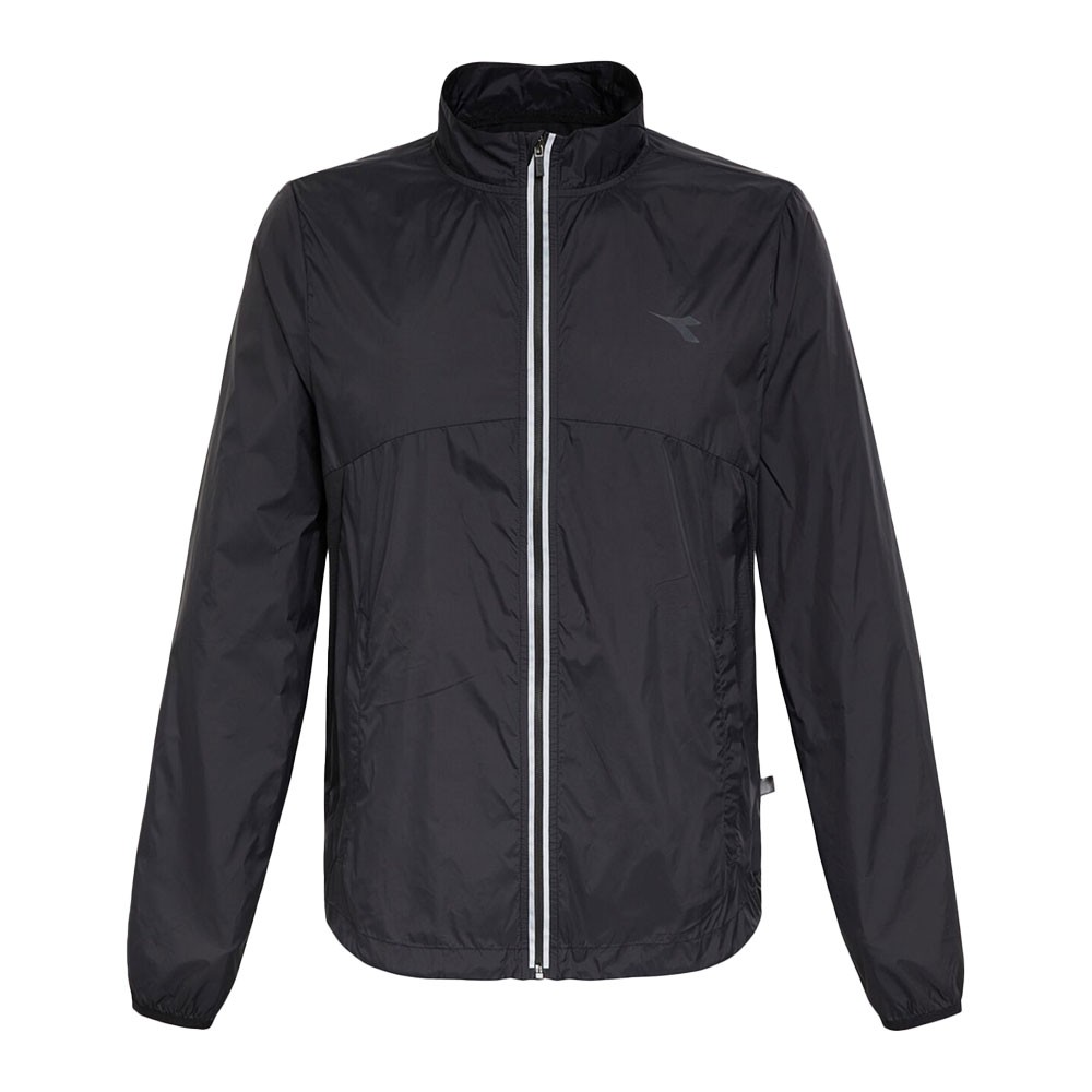 Diadora Giacca Running Wind Packable Nero Uomo M