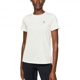 On Maglia Running Core Undyed-Bianco Donna