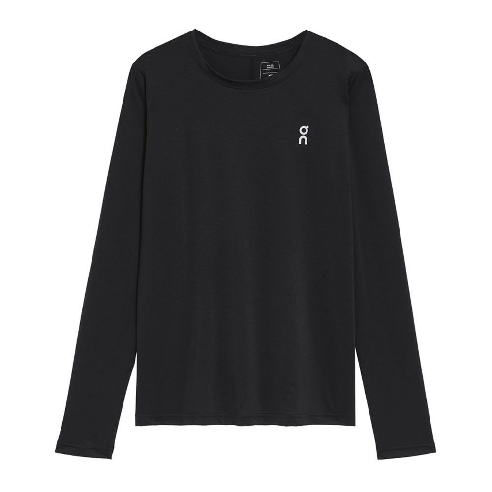 On Maglia Running Ml Core Nero Donna XS