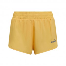 Diadora Pantaloncini Running Super Light 2,5" Giallo Sabbia Donna