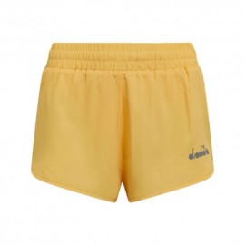 Diadora Pantaloncini Running Super Light 2,5" Giallo Sabbia Donna