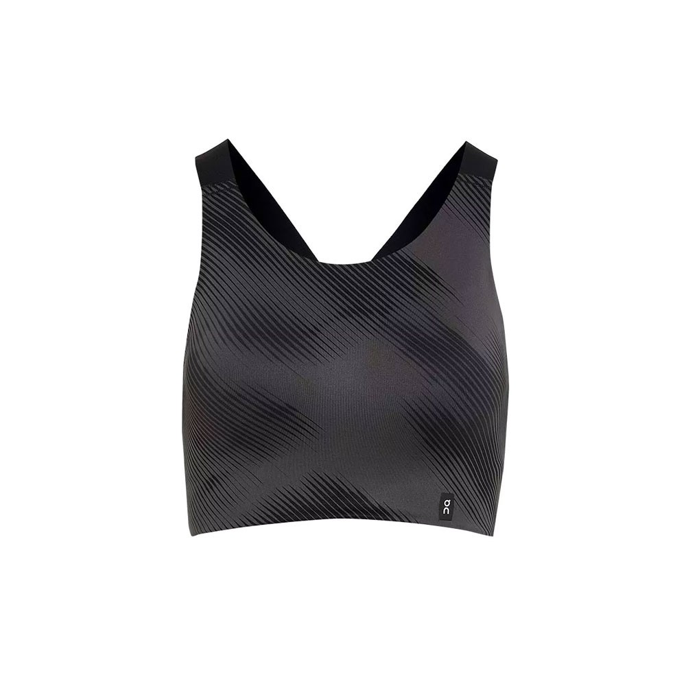 On Reggiseno Sportivo Performance Graphic Nero Bianco Donna XS