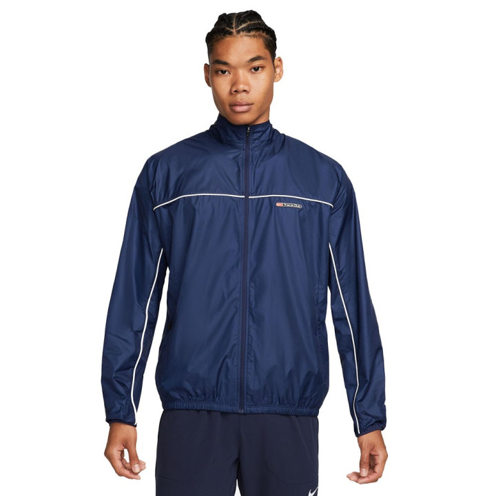 Nike Giacca Running Track Club Blu Navy Bianco Uomo