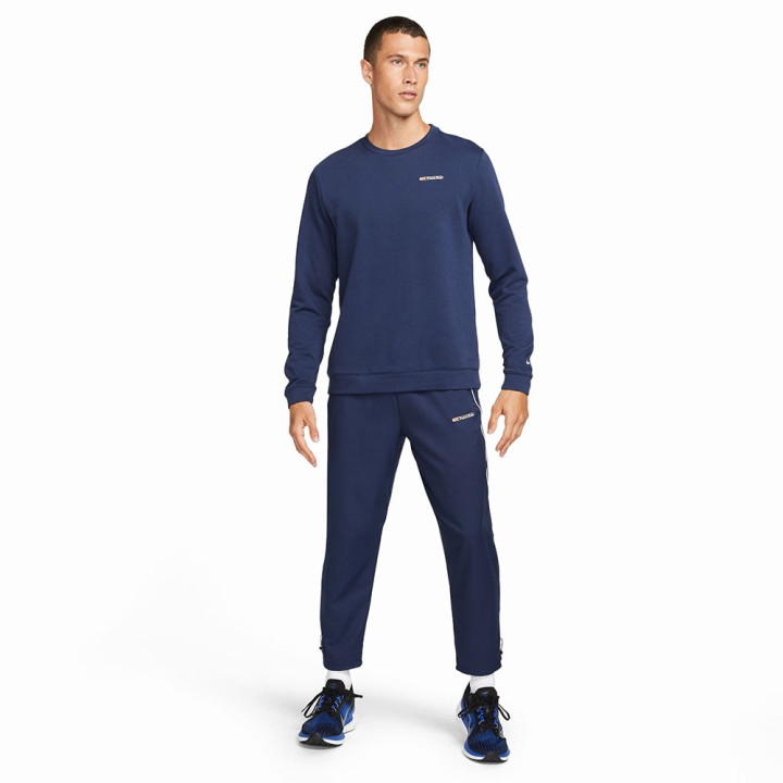 Nike Pantaloni Running Track Club Blu Navy Bianco Uomo