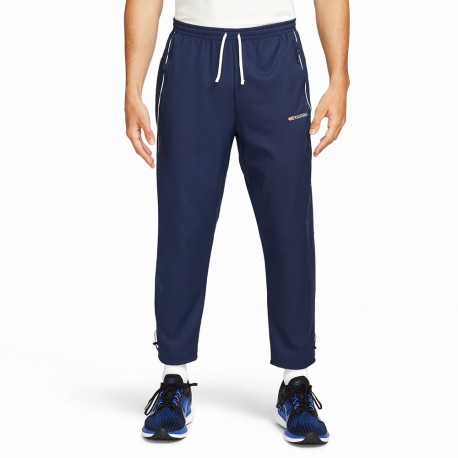 Nike Pantaloni Running Track Club Blu Navy Bianco Uomo