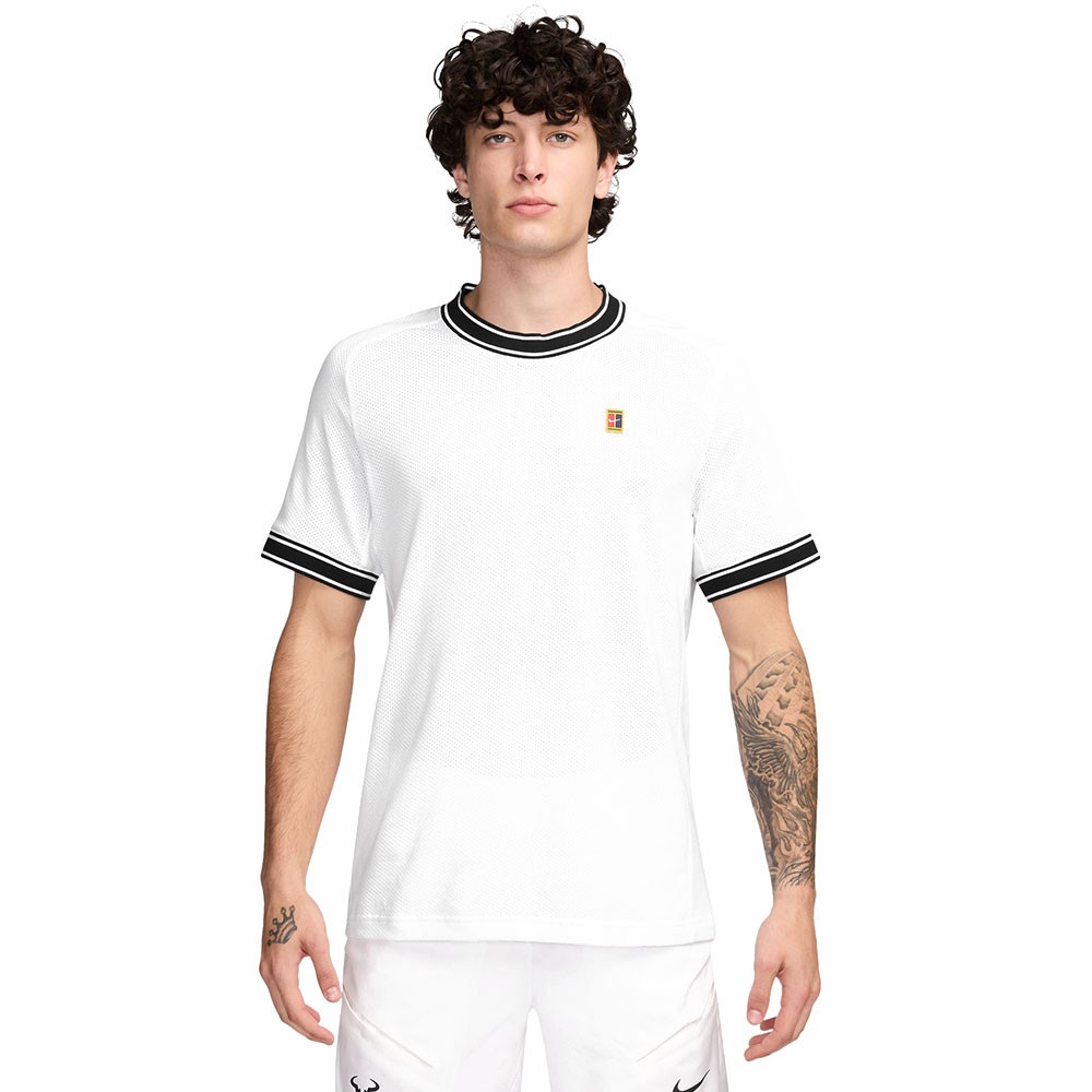 Image of Nike T-Shirt Tennis Court Heritage Bianco Uomo S cod068