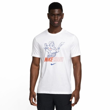 Nike T-Shirt Tennis Tennis Court Cotton Bianco Uomo Acquista