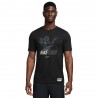 Nike T-Shirt Tennis Tennis Court Cotton Nero Uomo