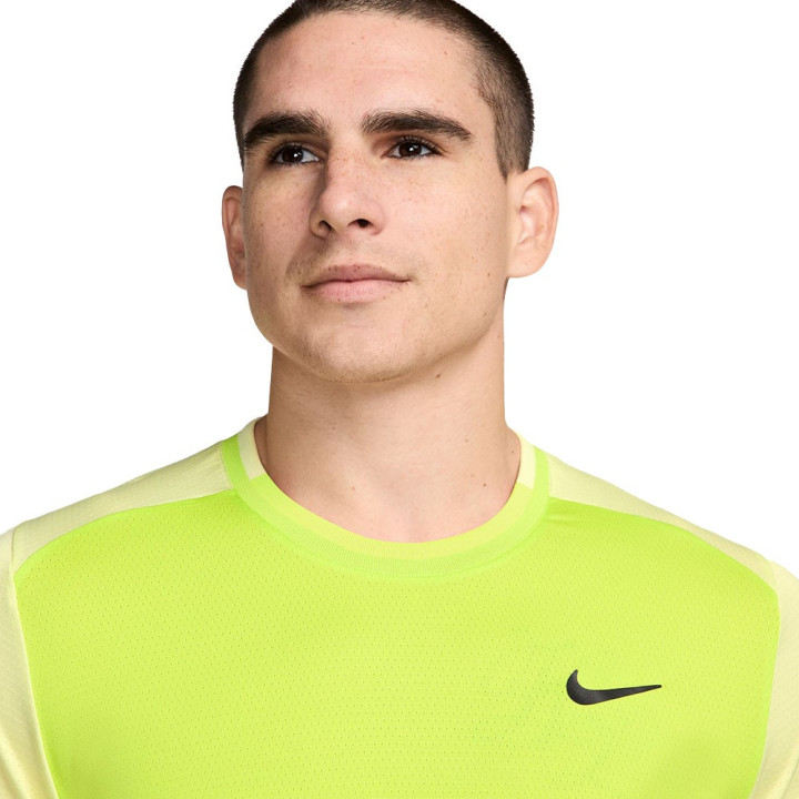 Nike T-Shirt Tennis Dri-Fit Advantage Cyber Life Lime Uomo