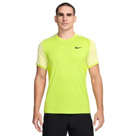 Nike T-Shirt Tennis Dri Fit Advantage Giallo Fluo Uomo