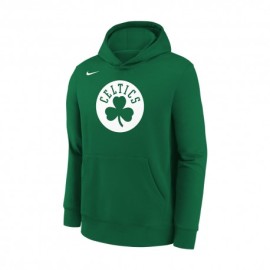 Nike Felpa Nba Con Cappuccio Celtics Bianco Verde Bambino