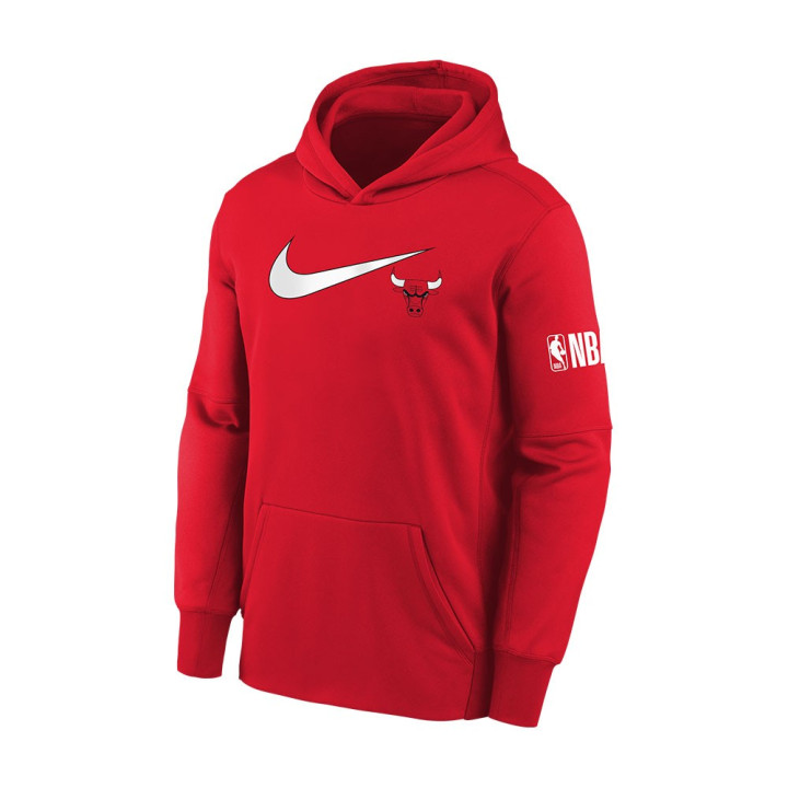Nike Felpa Nba Con Cappuccio Bulls Rosso Bianco Bambino