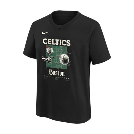 Nike Maglia Basket Nba Max90 Celtics Nero Verde Bambino