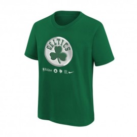 Nike Maglia Basket Nba Logo Celtics Verde Bambino
