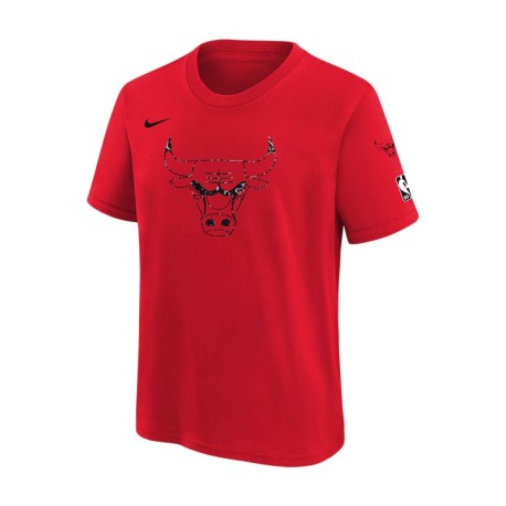 Nike Maglia Basket Nba Essential Bulls Rosso Bambino