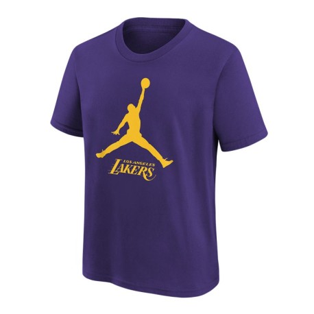 Nike Maglia Basket Nba Jordan Lakers Viola Bambino