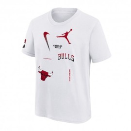 Nike Maglia Basket Nba Max90 Bulls Bianco Bambino